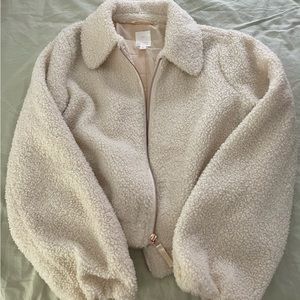 Lauren Conrad Cream Teddy Jacket, perfect condition